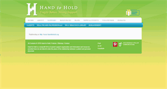 Desktop Screenshot of donate.handtohold.org